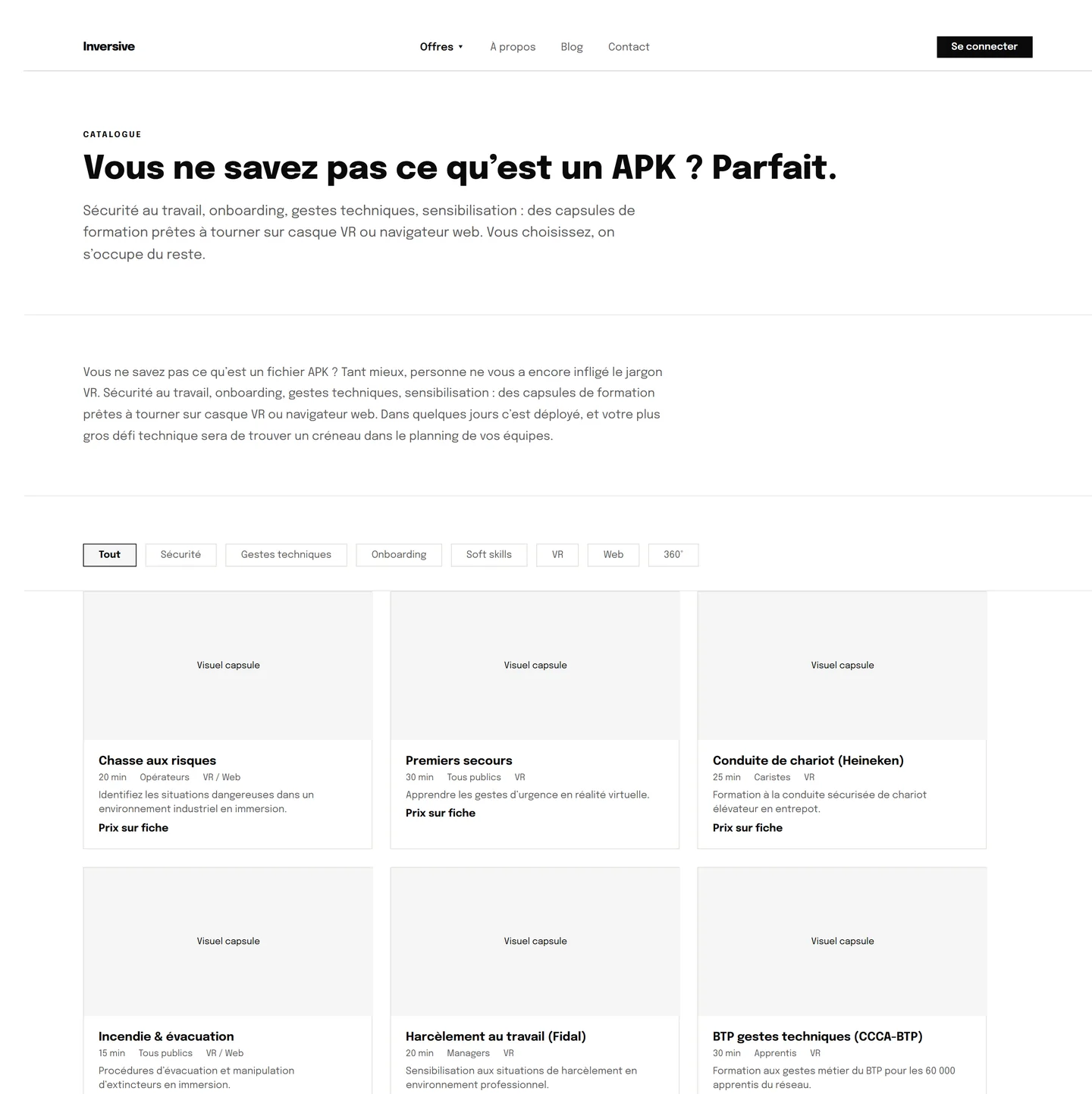 The design, inversive wf catalogue