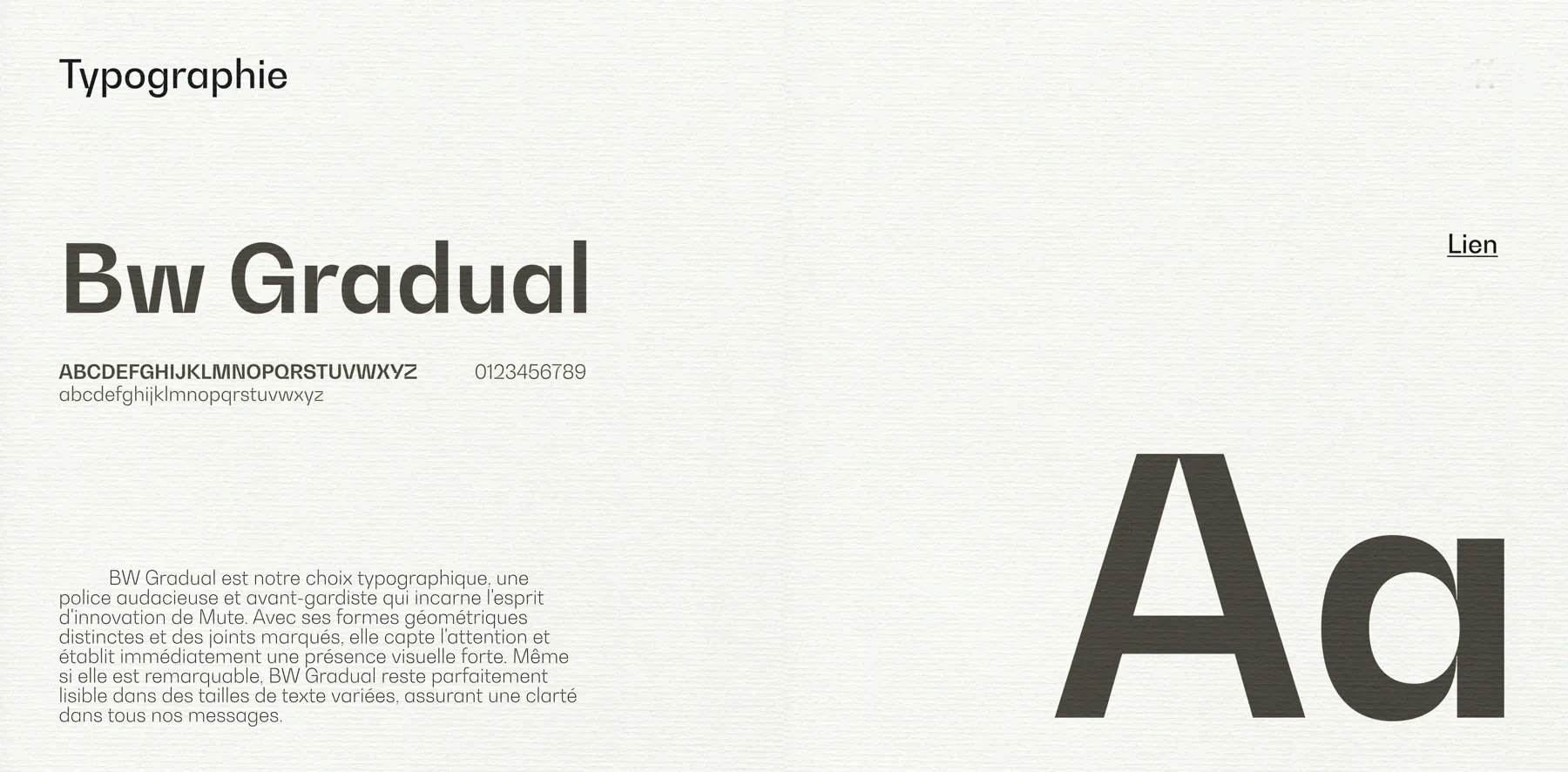 Le guide de marque, mute da typo