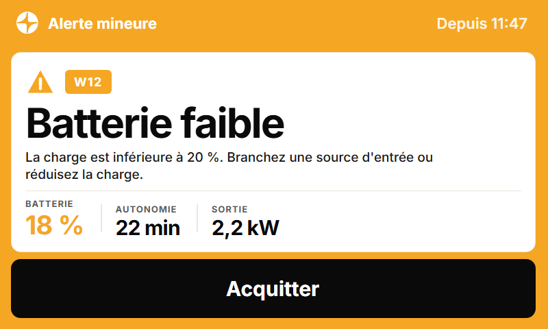 Les partis pris terrain, mute lcd alert