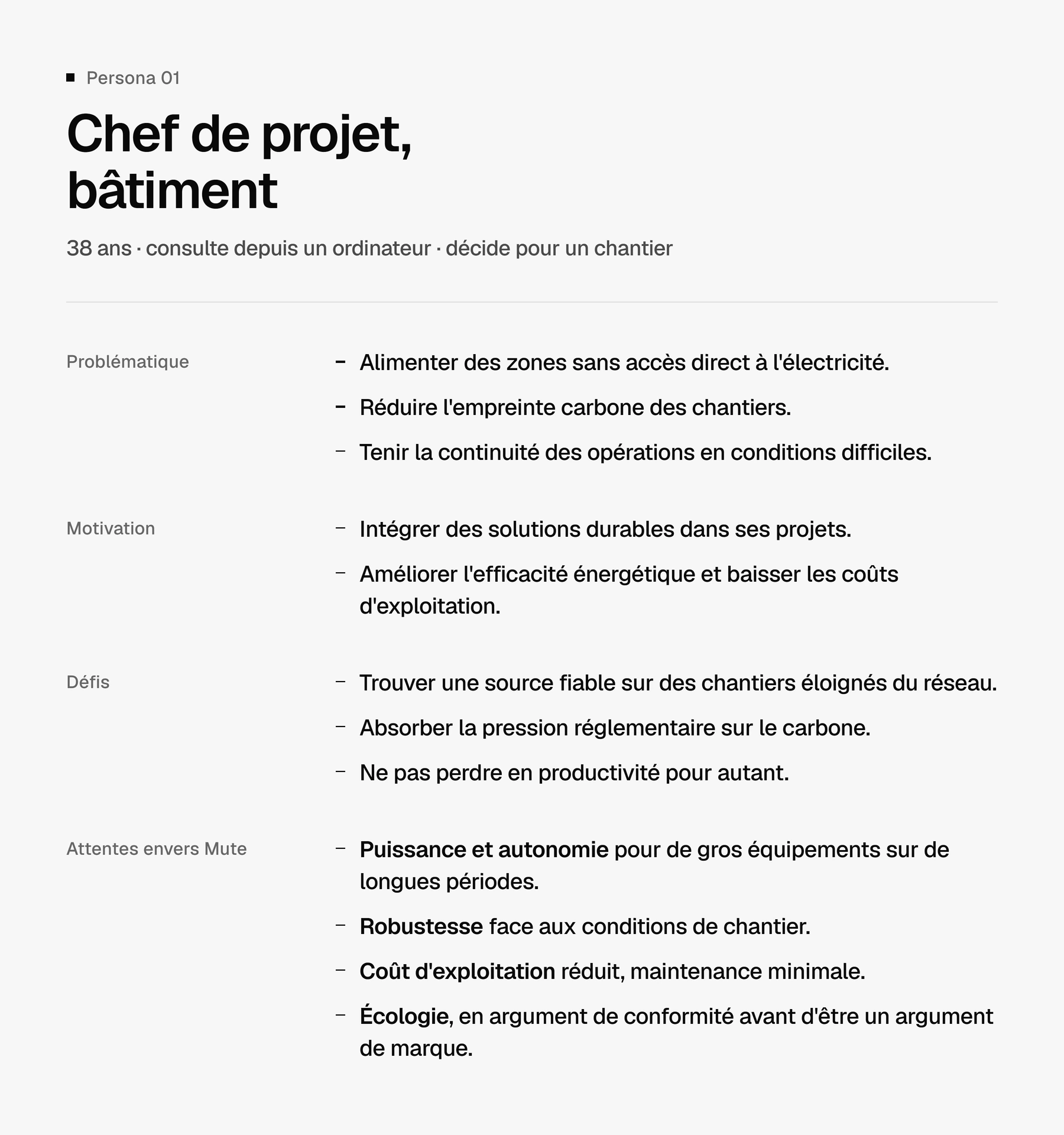 The research, mute site persona batiment