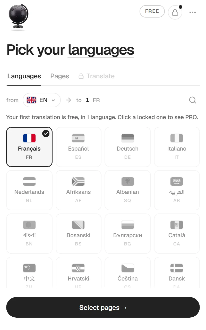 Un essai qui montre le vrai résultat, pt essai langues